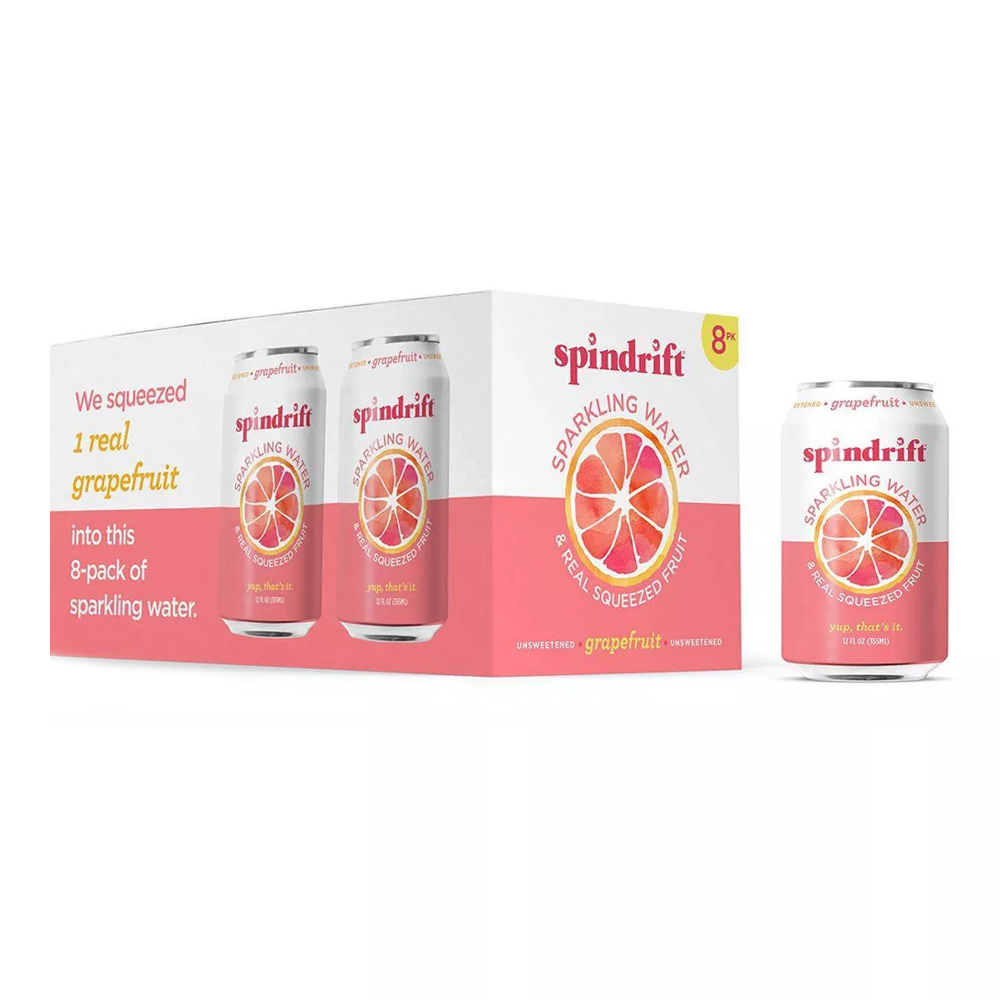 Газированная вода со вкусом грейпфрута, 8 шт. – Банка – 12 унций (355 мл)